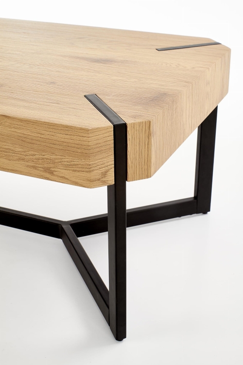 LAVIDA ława dąb złoty / czarny (1p=1szt)