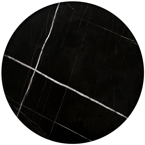 JULIETA zestaw 2 ław, czarny marmur / czarny (1p=1szt)