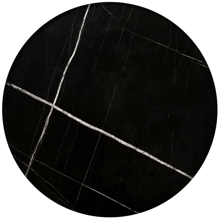 JULIETA zestaw 2 ław, czarny marmur / czarny (1p=1szt)